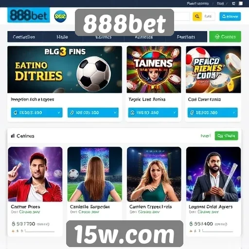 Variedade de jogos disponíveis na 888bet
